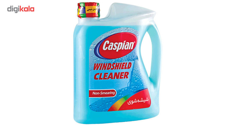 محلول شیشه شوی خودرو کاسپین مدل Non-Smearing حجم 4 لیتر بسته 2 عددی